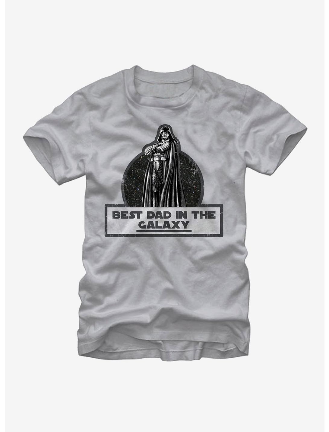 Star Wars Vader Best Dad in the Galaxy T-Shirt, SILVER, hi-res