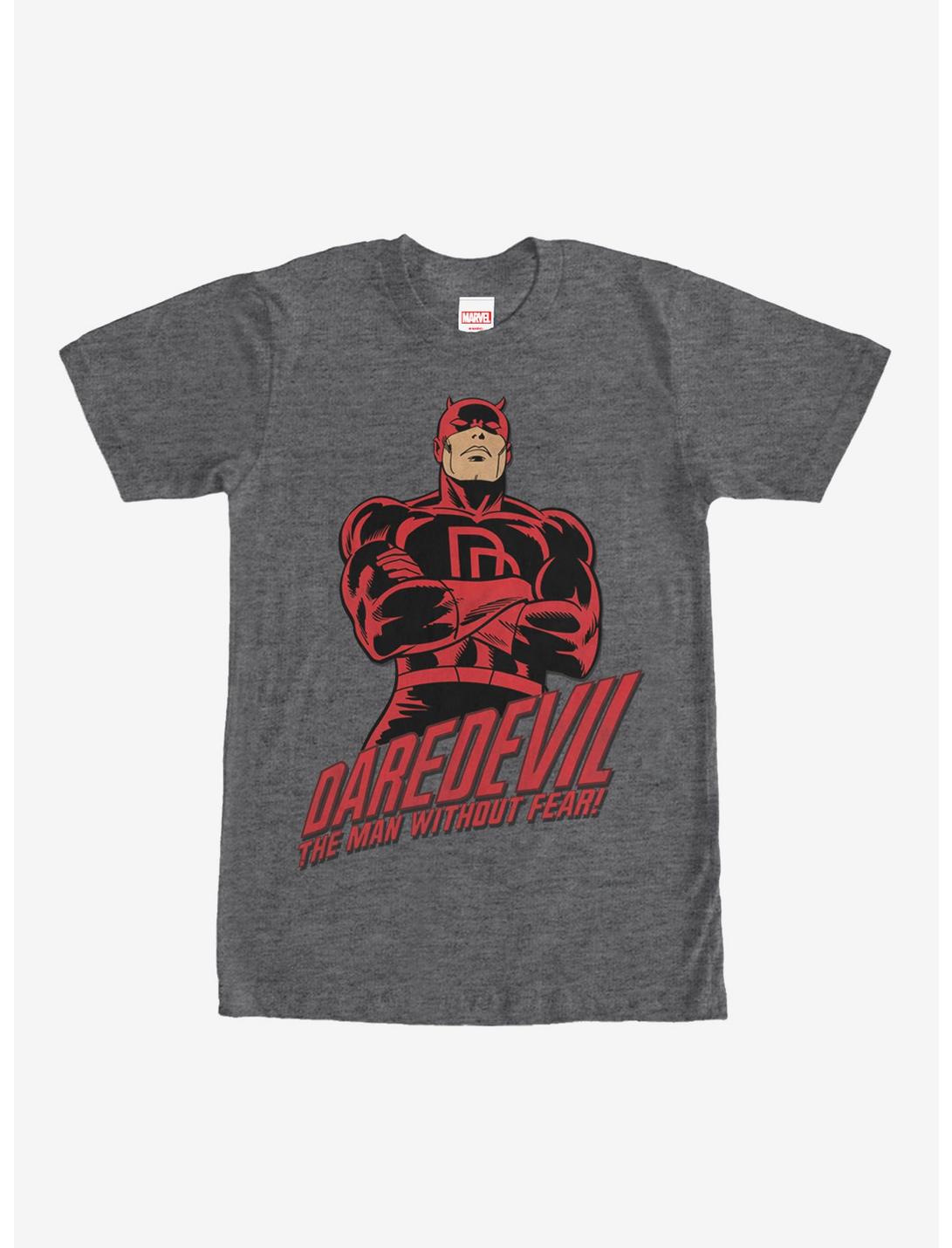 Marvel Daredevil Superhero Man Without Fear T-Shirt, CHAR HTR, hi-res