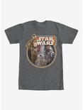 Star Wars Retro The Force Awakens Droids T-Shirt, CHAR HTR, hi-res