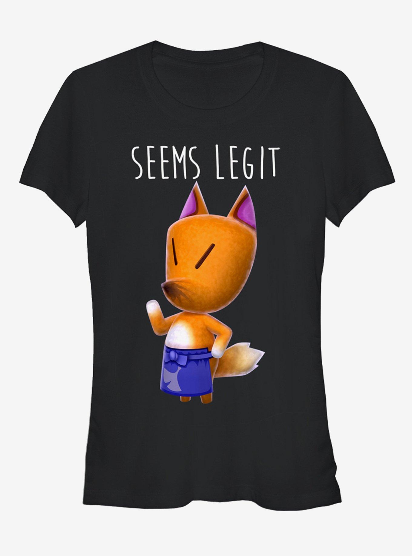 Nintendo Animal Crossing Redd the Fox Seems Legit Girls T-Shirt, , hi-res