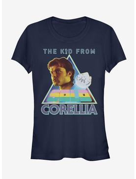 Star Wars Kid from Corellia Triangle Girls T-Shirt, NAVY, hi-res