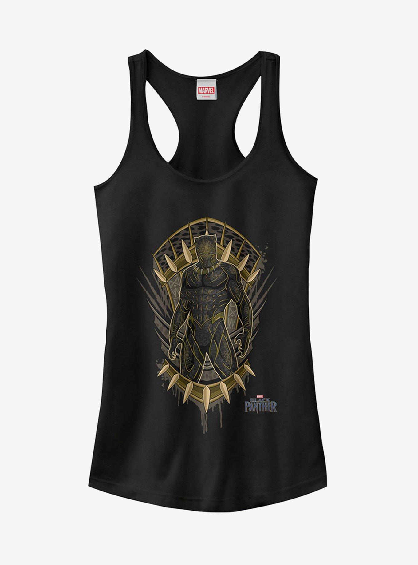 Marvel Black Panther 2018 Claw Crest Girls Tank, BLACK, hi-res