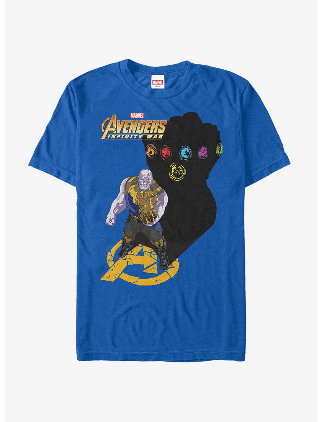 Marvel Avengers: Infinity War Thanos Shadow T-Shirt, ROYAL, hi-res