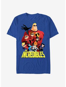Disney Pixar The Incredibles Group Shot T-Shirt, ROYAL, hi-res
