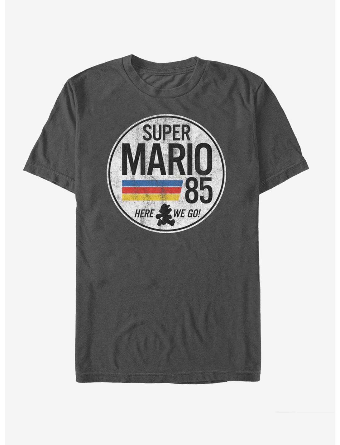 Nintendo Super Mario Retro Rainbow Ring T-Shirt, CHARCOAL, hi-res