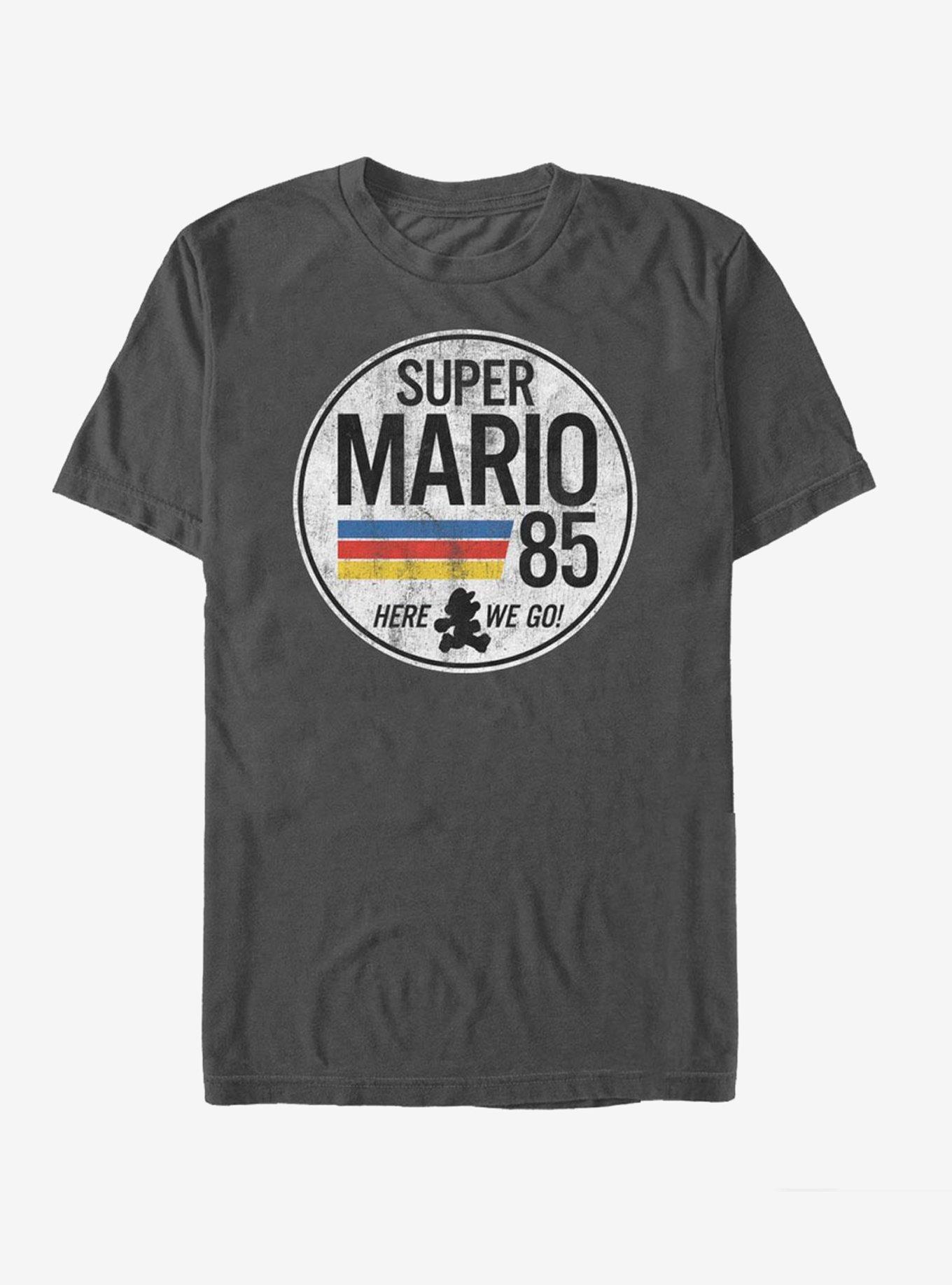 Nintendo Super Mario Retro Rainbow Ring T-Shirt, CHARCOAL, hi-res