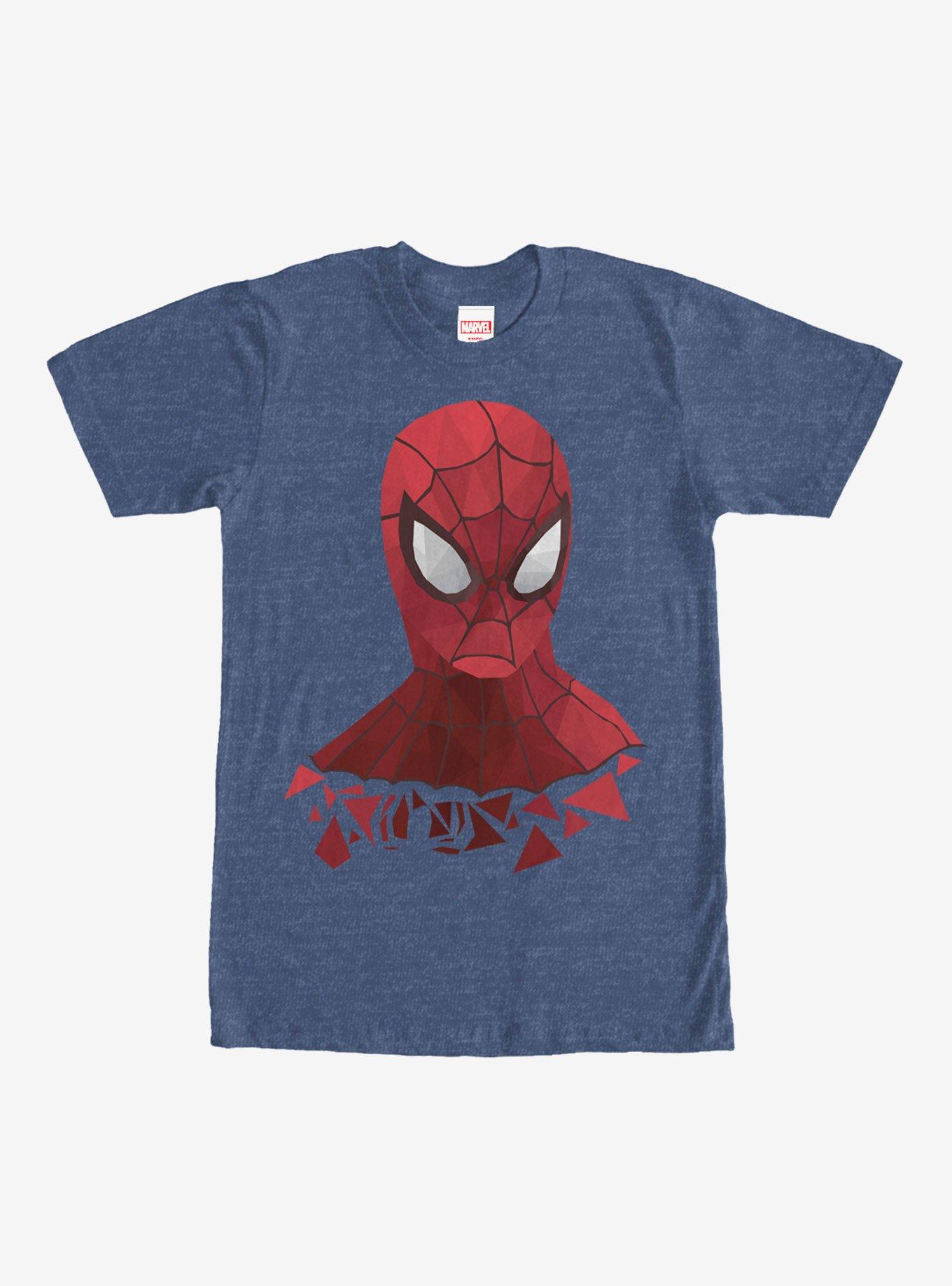 Marvel Geometric Spider-Man T-Shirt, NAVY HTR, hi-res