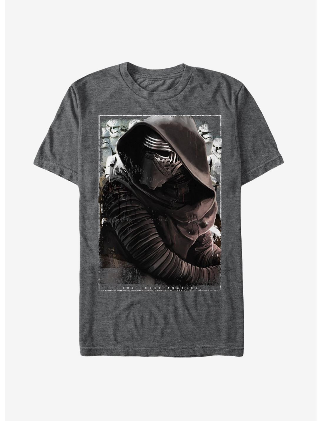 Star Wars Kylo Ren Rectangle T-Shirt, CHAR HTR, hi-res