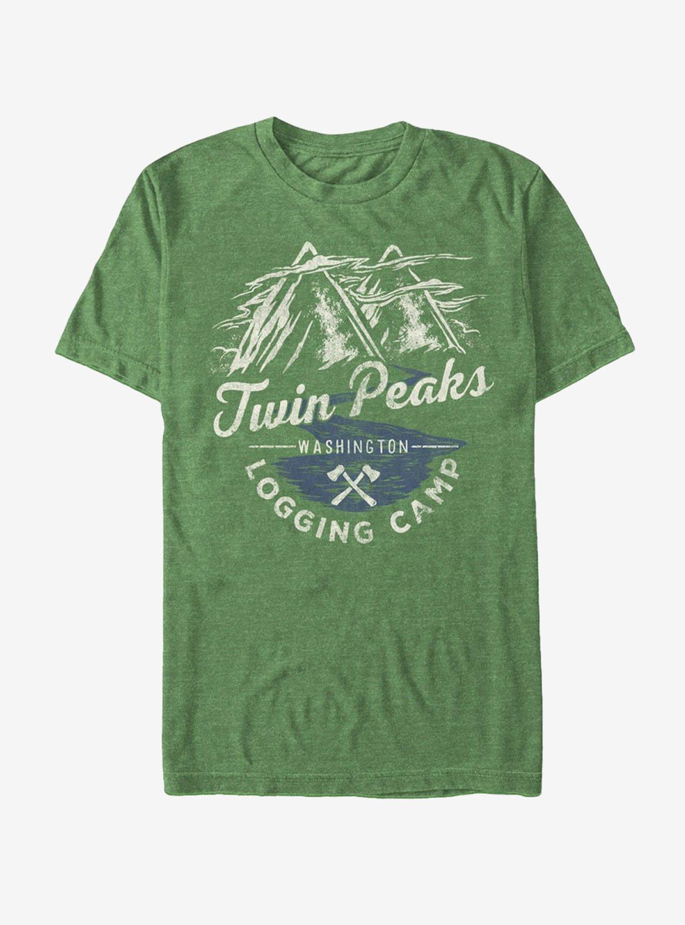 Twin Peaks Logging Camp T Shirt GREY Hot Topic