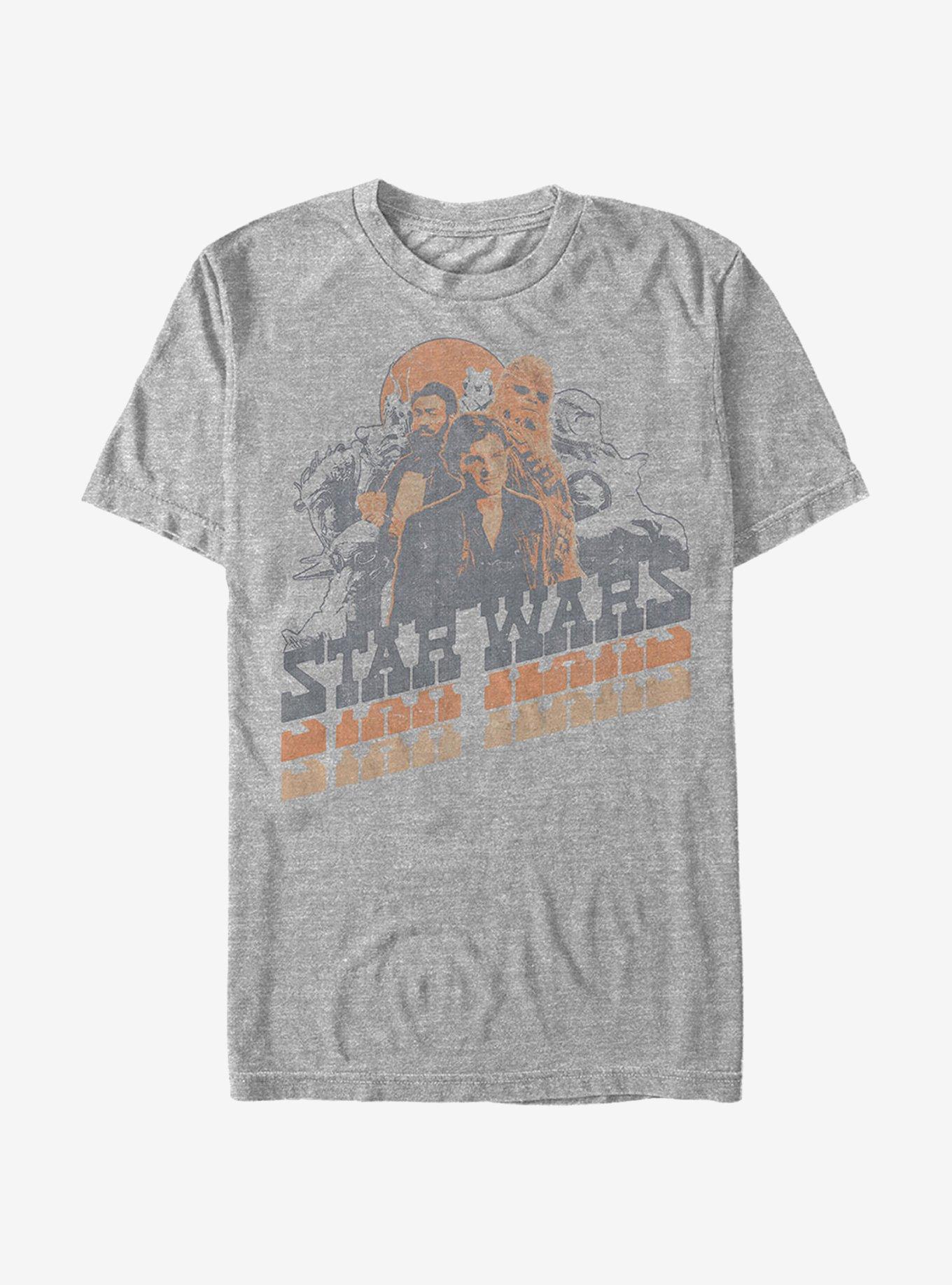 Star Wars Retro Characters T-Shirt, ATH HTR, hi-res