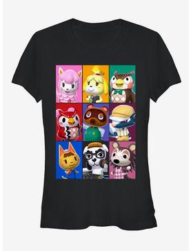 Nintendo Animal Crossing Characters Girls T-Shirt, BLACK, hi-res