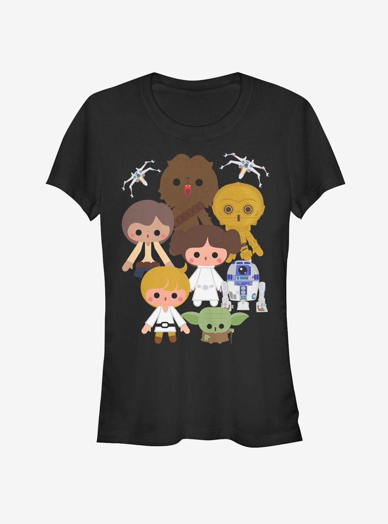 Star Wars Cute Cartoon Rebels Girls T-Shirt, BLACK, hi-res