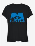 Monsters Inc. Logo Silhouette Girls T-Shirt, BLACK, hi-res