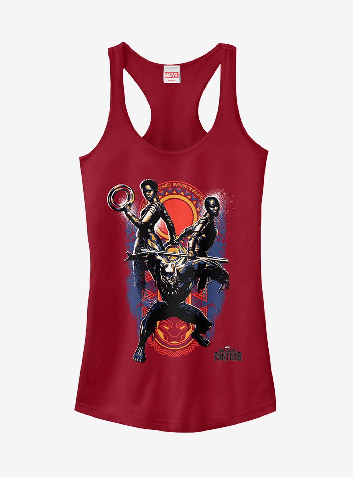 Marvel Black Panther 2018 Allies Girls Tank, BLACK, hi-res