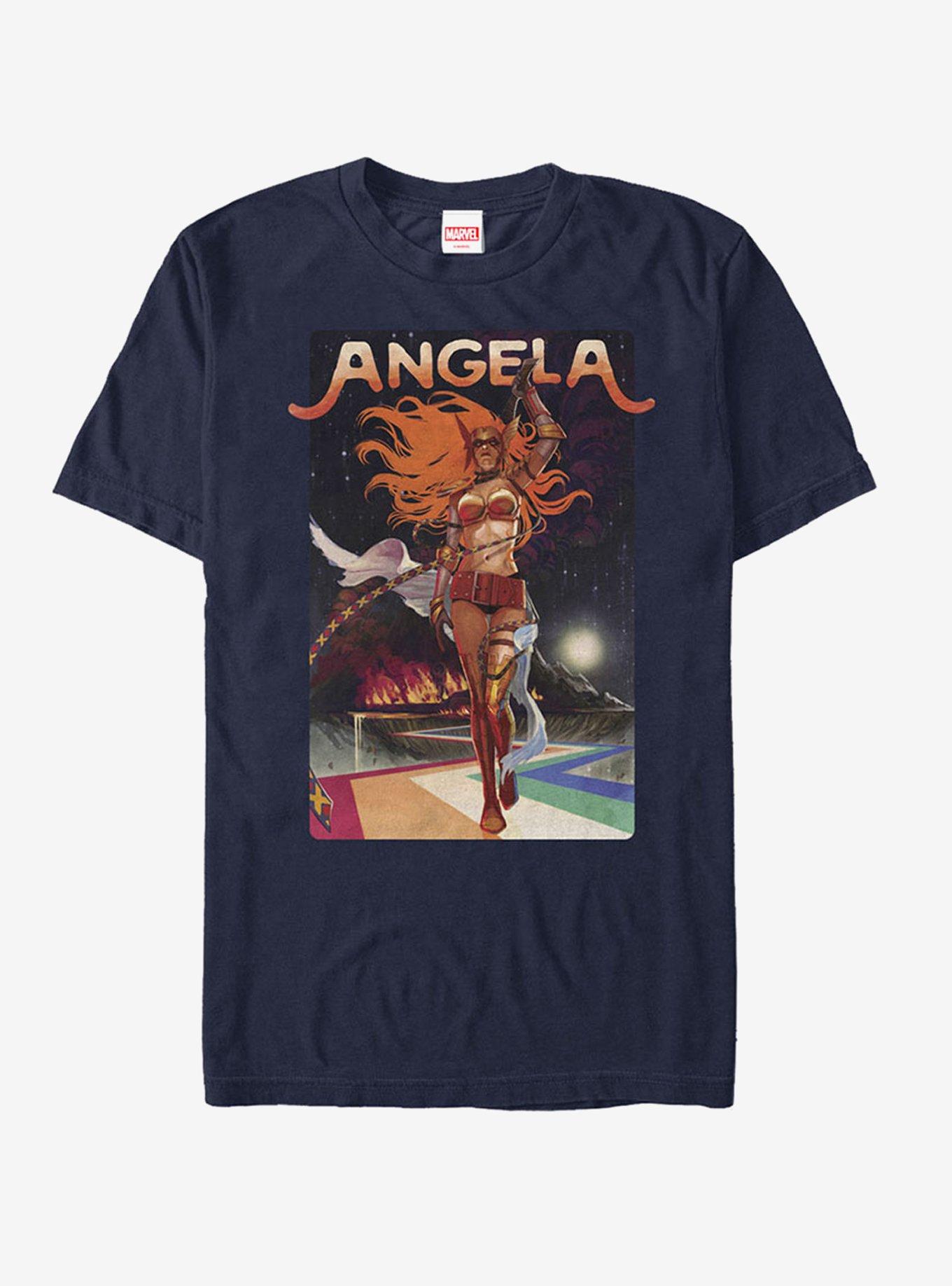 Marvel Angela Path T-Shirt, NAVY, hi-res