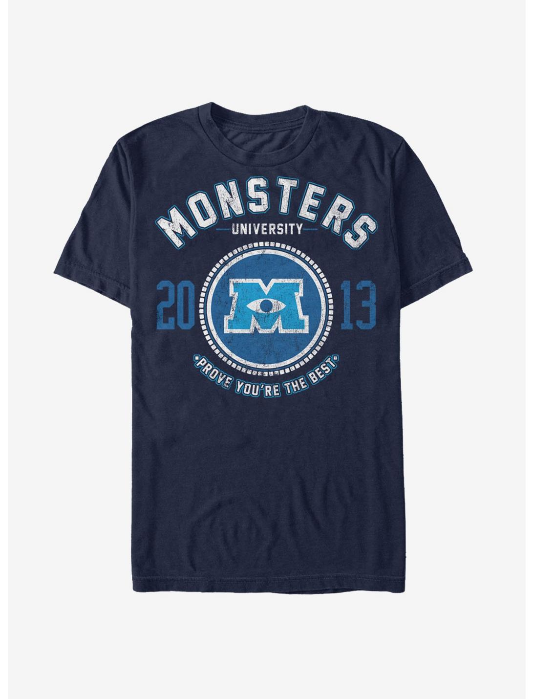 Monsters Inc. Best College Logo T-Shirt, NAVY, hi-res