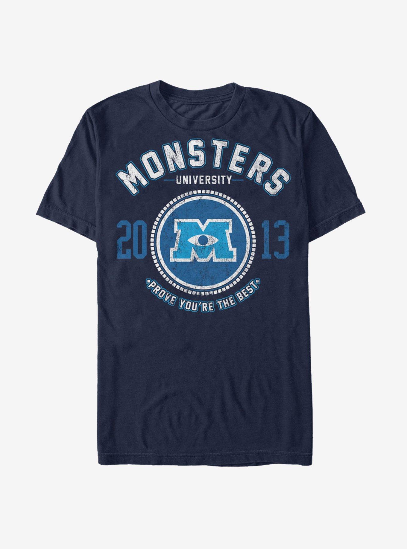 Monsters Inc. Best College Logo T-Shirt, NAVY, hi-res