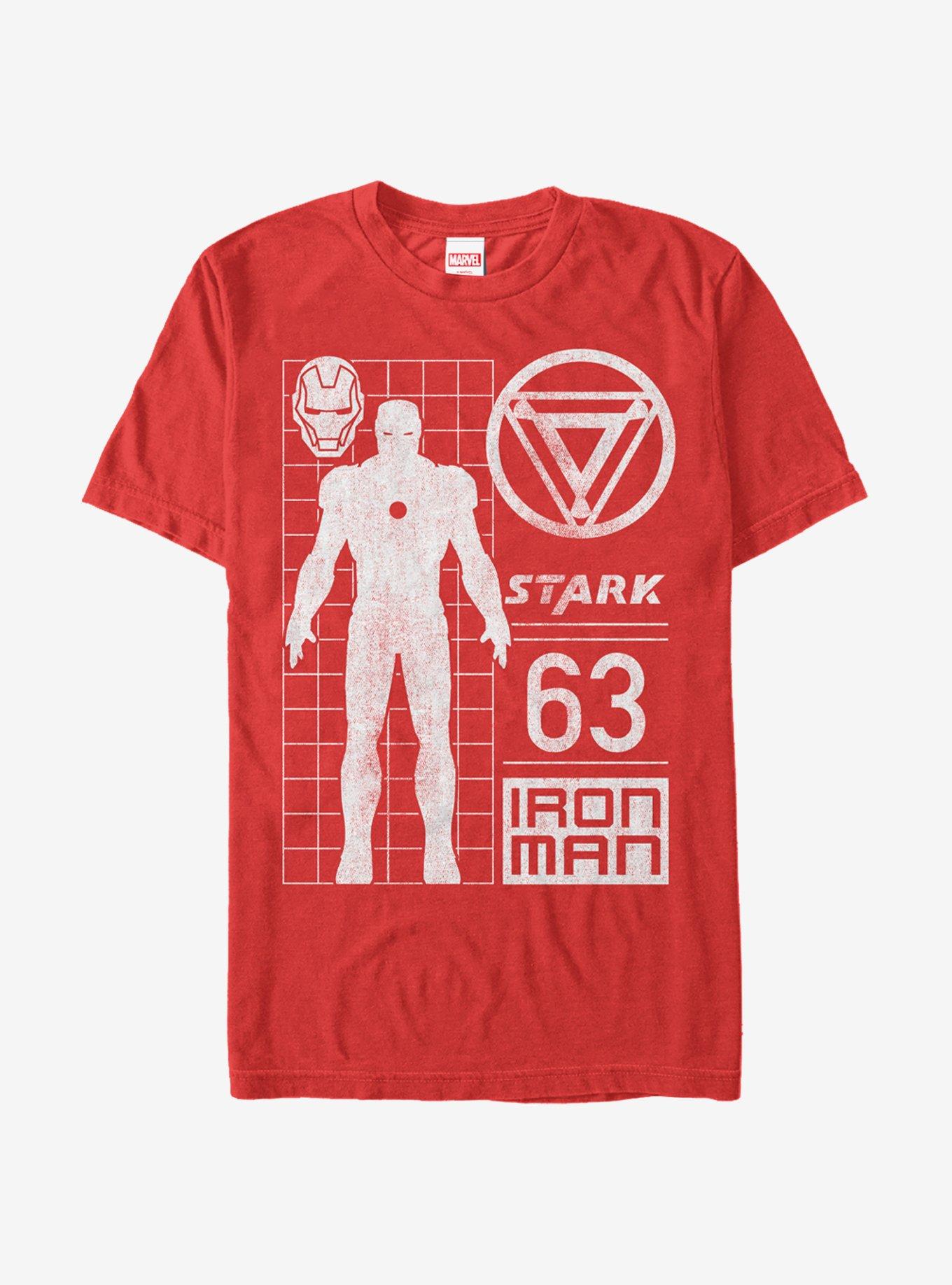 Marvel Iron Man Stark 63 T-Shirt, RED, hi-res