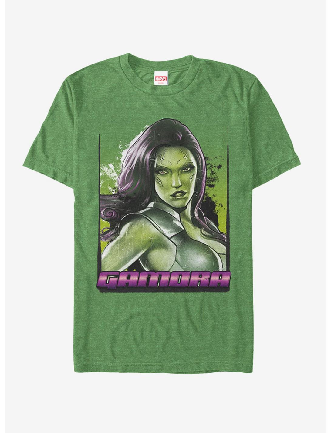 Marvel Guardians of the Galaxy Gamora Portrait T-Shirt, KEL HTR, hi-res