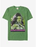 Marvel Guardians of the Galaxy Gamora Portrait T-Shirt, KEL HTR, hi-res