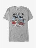 Star Wars Millennium Falcon Crait Battle T-Shirt, ATH HTR, hi-res