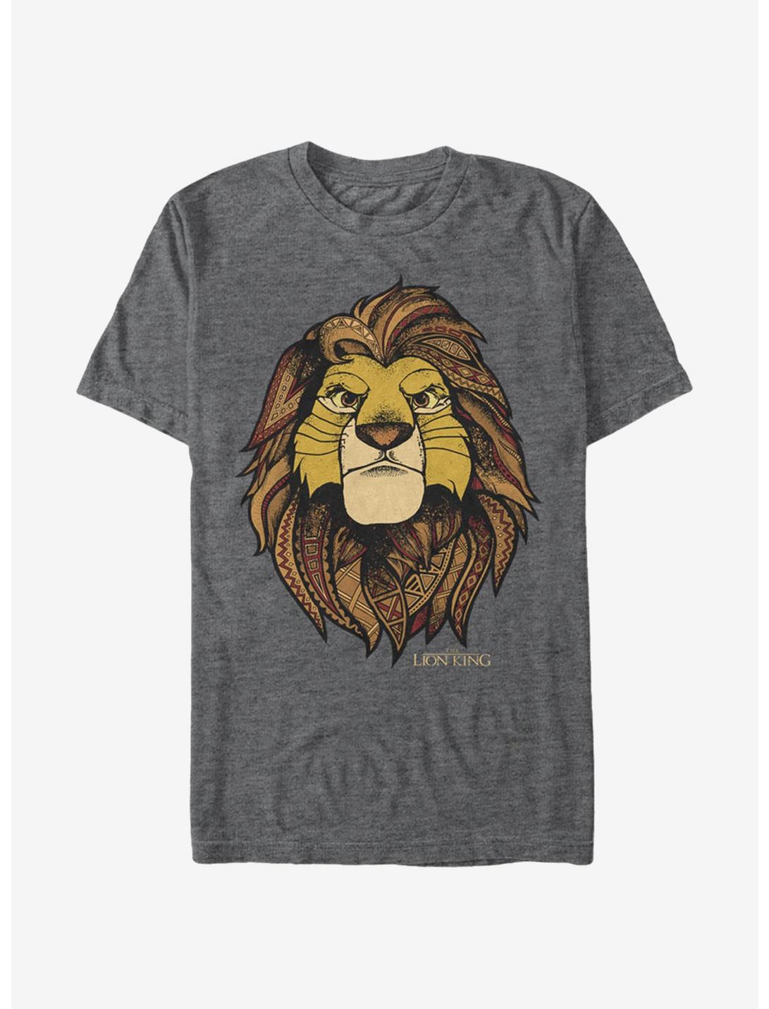 Lion King Noble Simba T-Shirt, CHAR HTR, hi-res