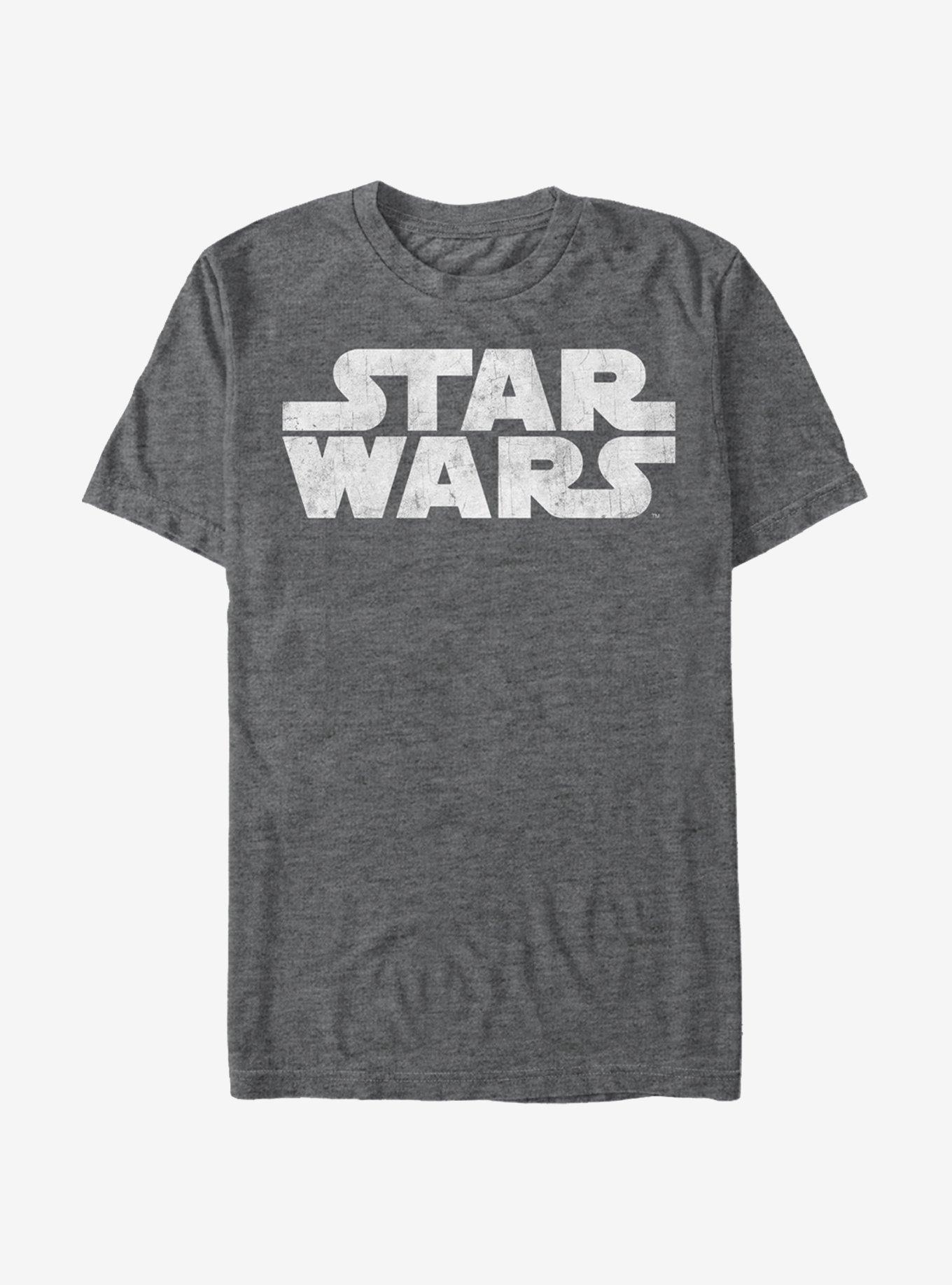 Star Wars Simplest Logo T-Shirt, CHAR HTR, hi-res