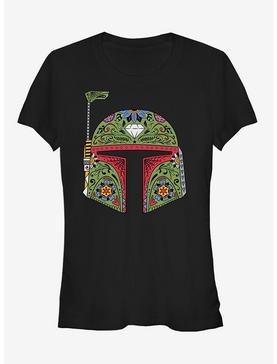 Star Wars Boba Fett Sugar Skull Girls T-Shirt, , hi-res