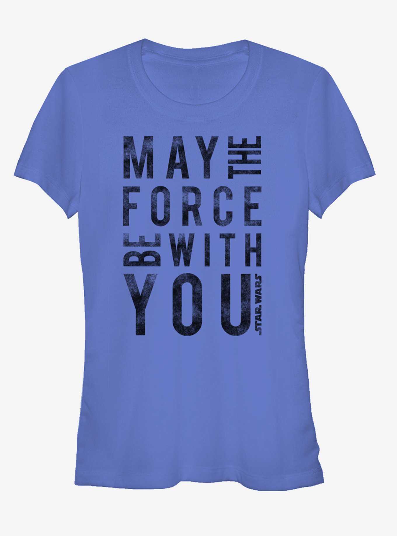 Star Wars Distressed May the Force Be With You Girls T-Shirt, , hi-res