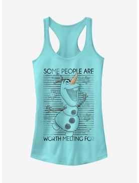 Frozen Olaf Some People Are Worth Melting For Girls Tank, , hi-res