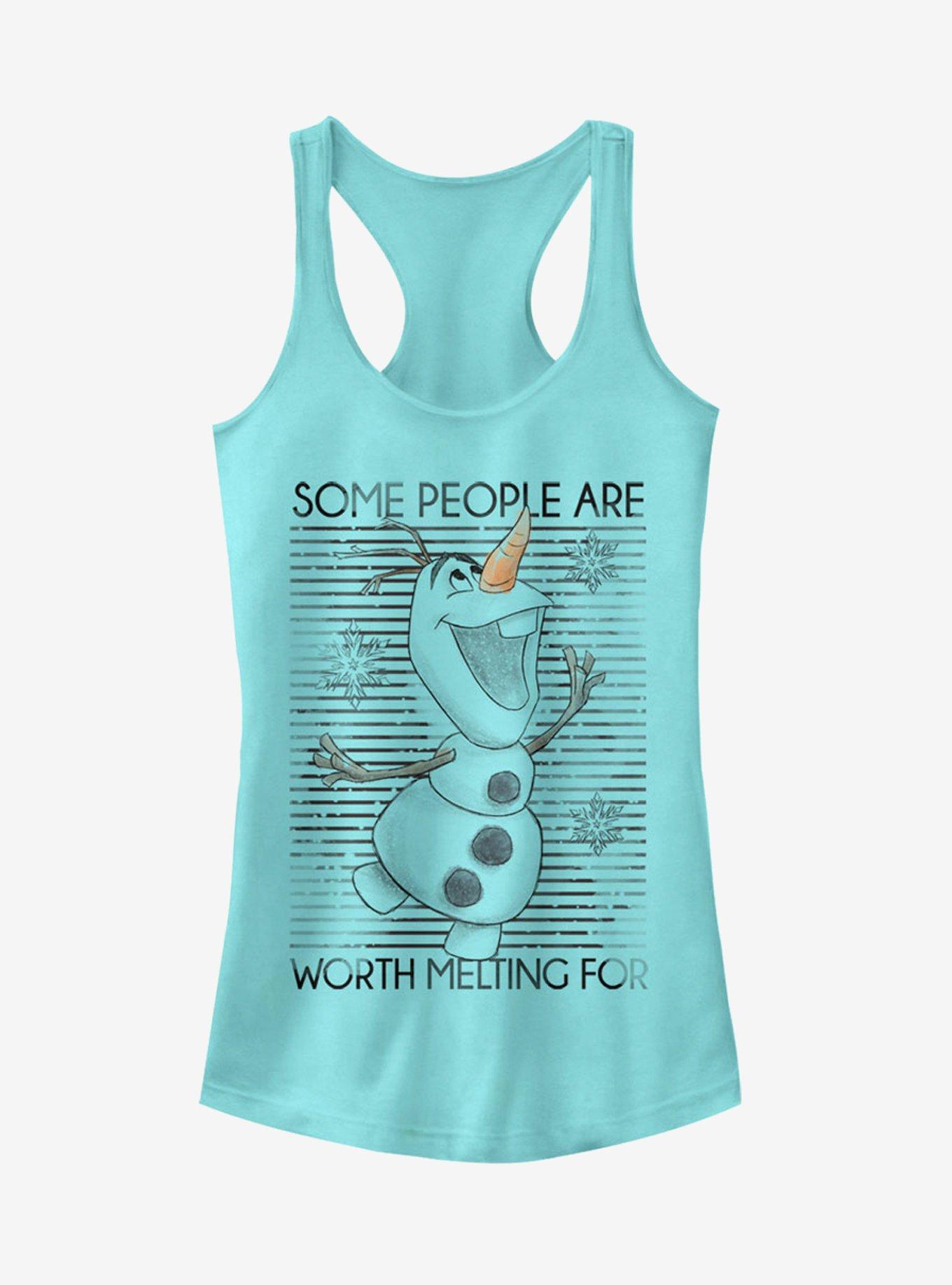 Frozen Olaf Some People Are Worth Melting For Girls Tank, , hi-res