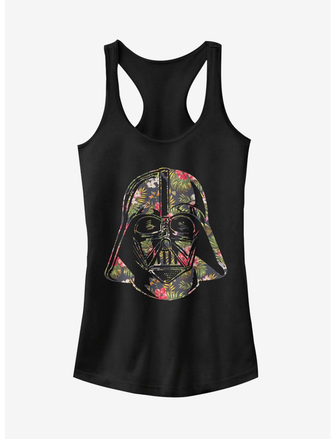 Star Wars Tropical Print Darth Vader Helmet Girls Tank, BLACK, hi-res