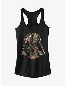 Star Wars Tropical Print Darth Vader Helmet Girls Tank, , hi-res