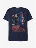 Marvel Avengers: Infinity War Captain America View T-Shirt, NAVY, hi-res