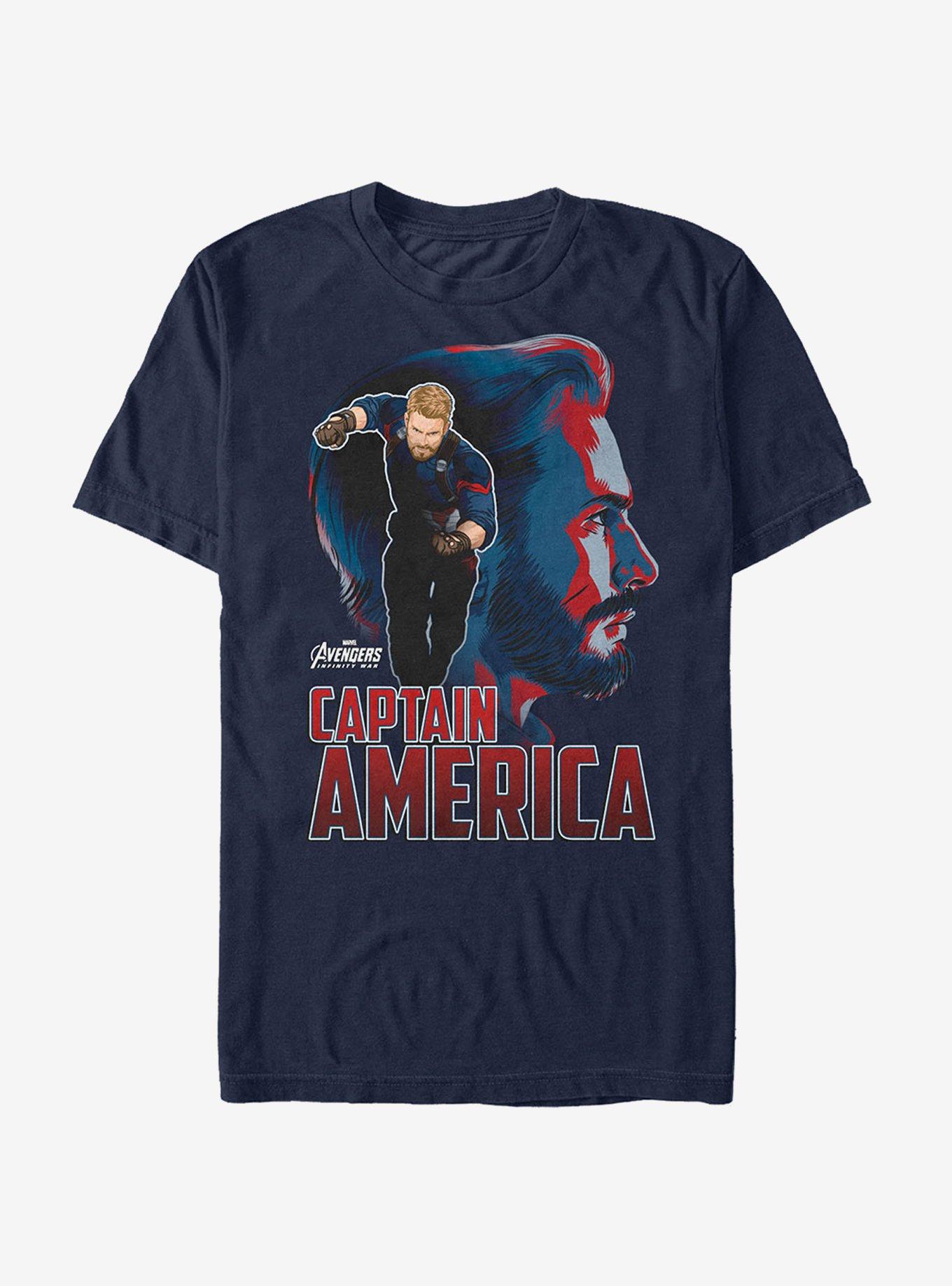 Marvel Avengers: Infinity War Captain America View T-Shirt, , hi-res