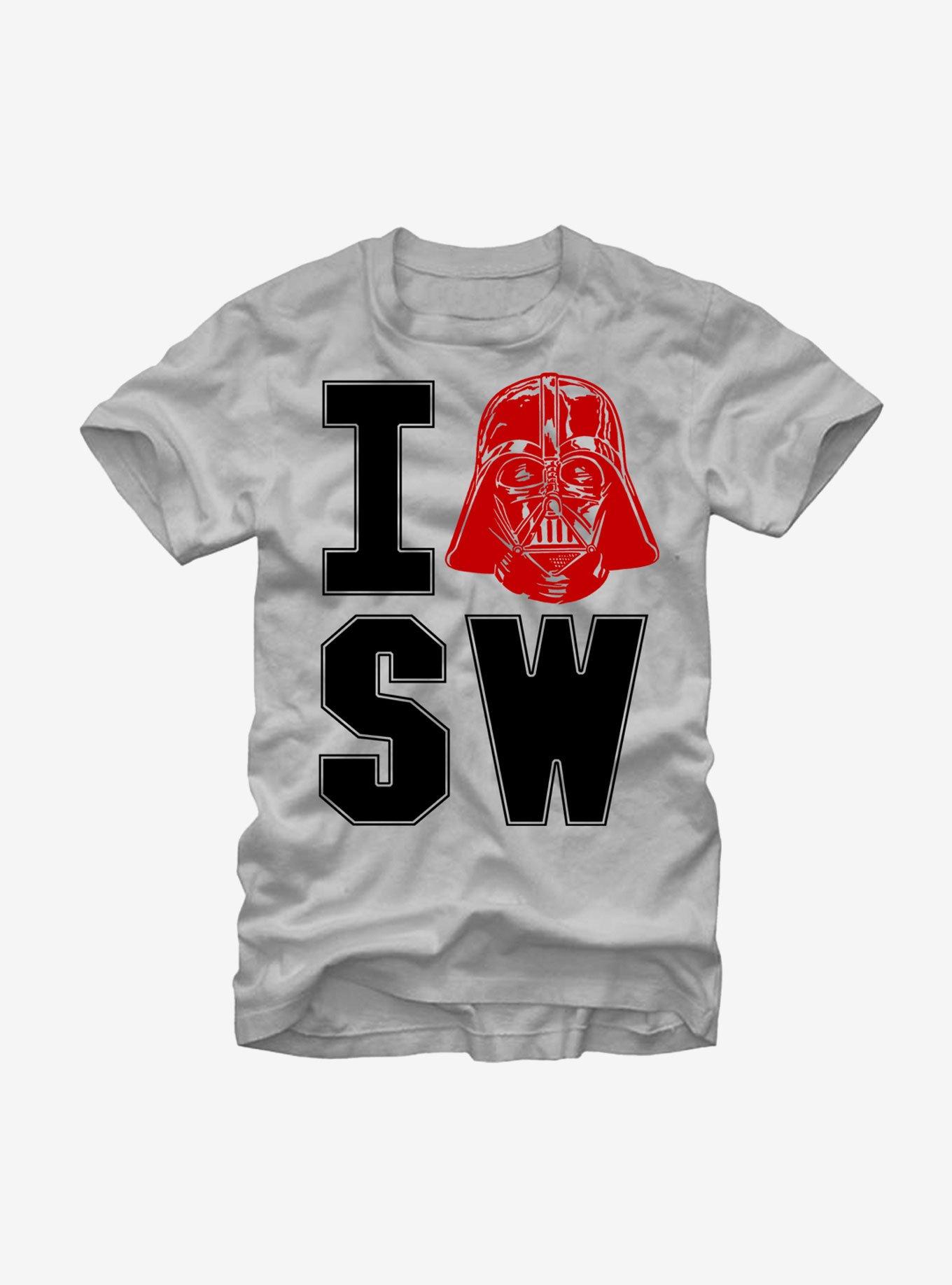 Star Wars Darth Vader Love T-Shirt, SILVER, hi-res