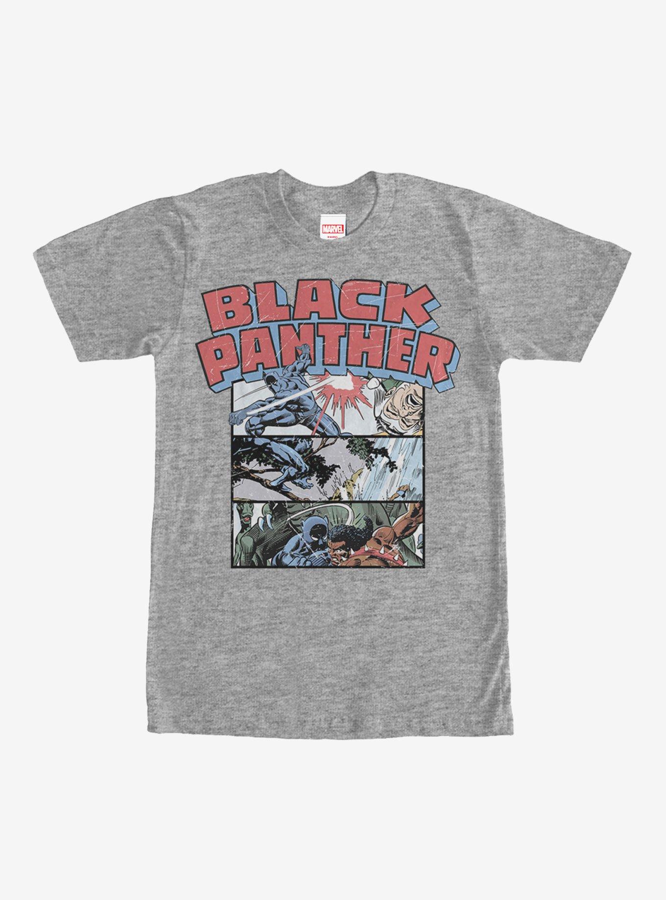 Marvel Black Panther Panels T-Shirt, ATH HTR, hi-res