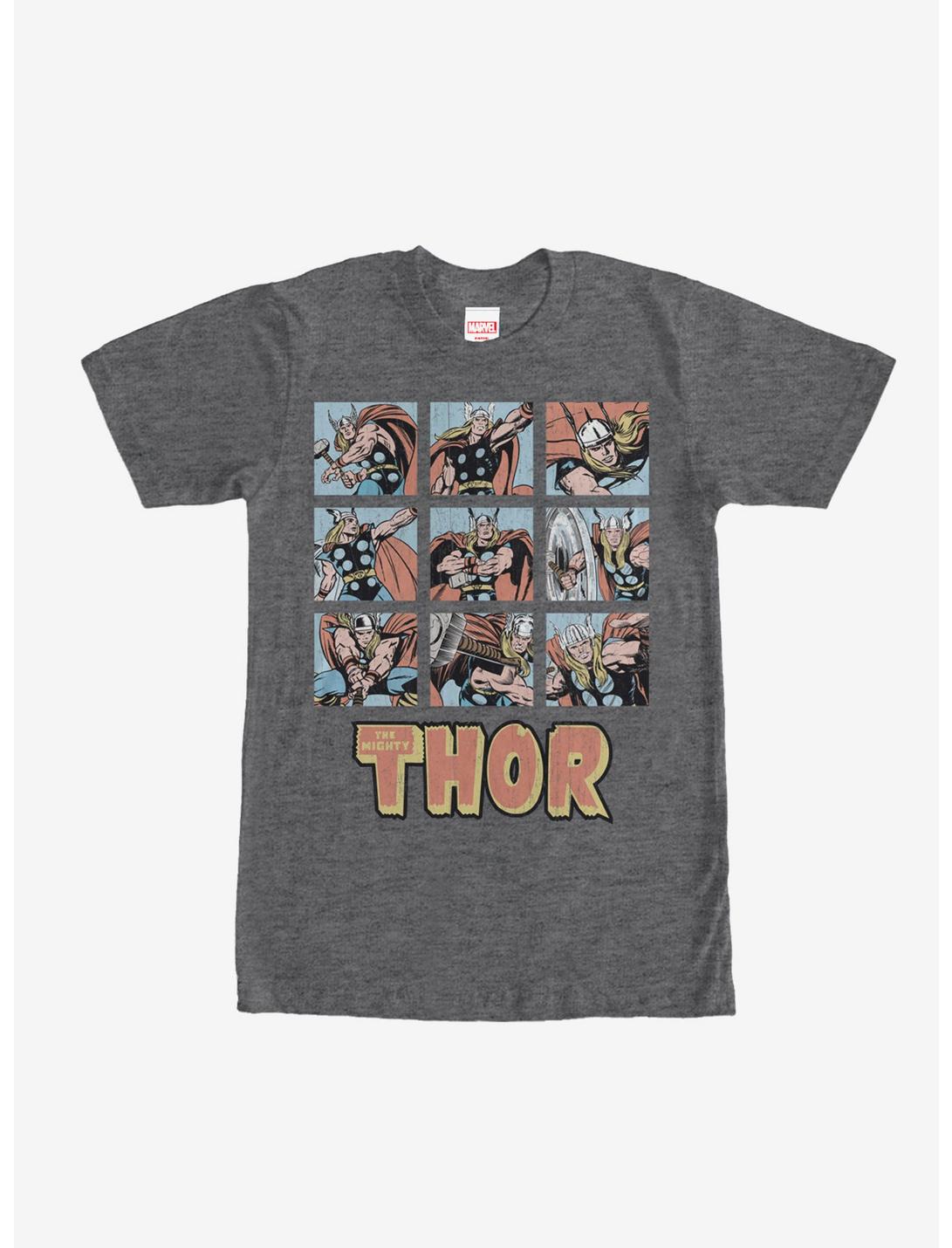 Marvel Classic Thor Battle Scenes T-Shirt, CHAR HTR, hi-res