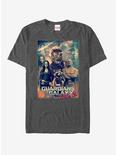 Marvel Guardians of the Galaxy Vol. 2 Team Effort T-Shirt, CHAR HTR, hi-res