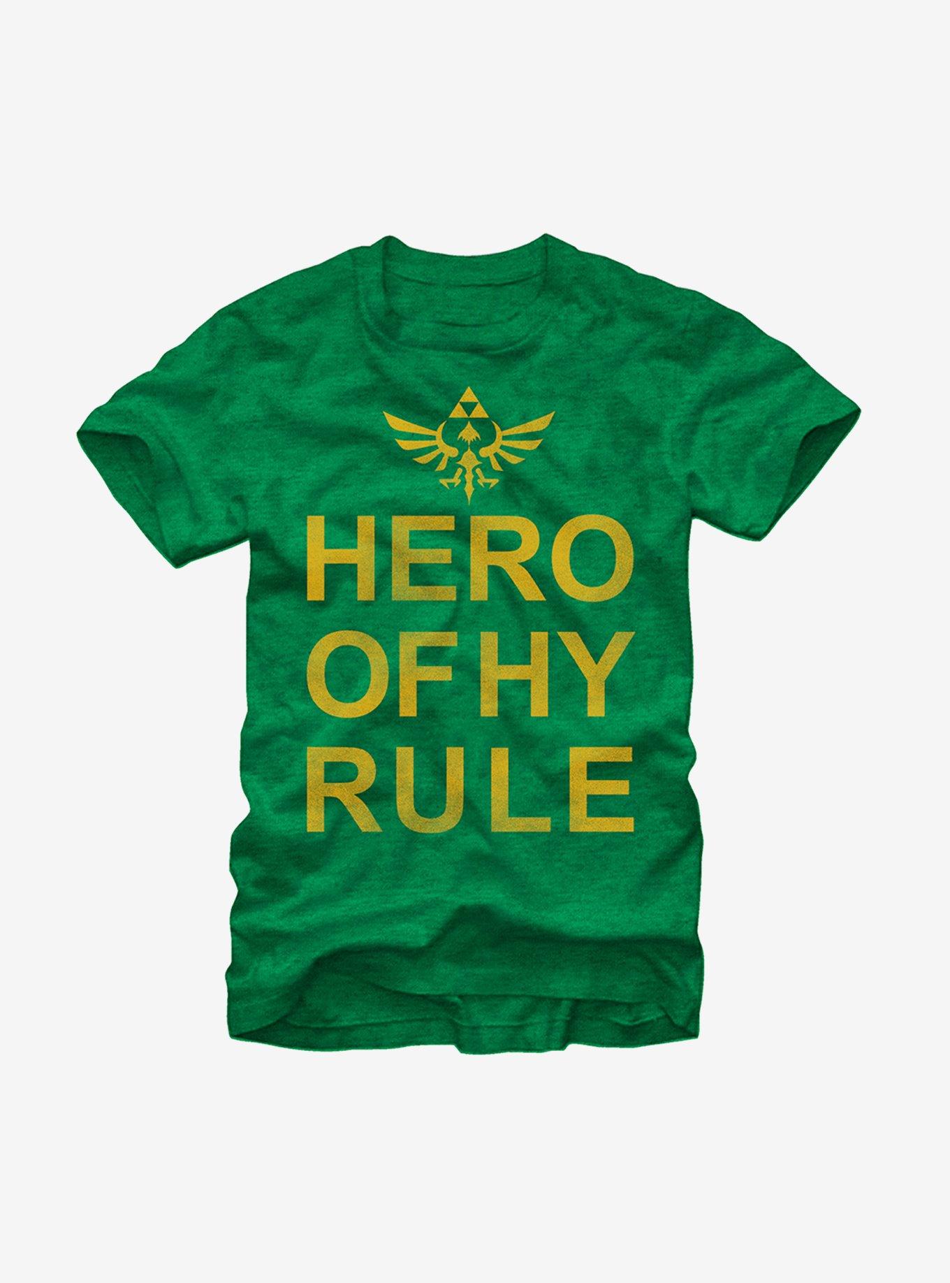 Nintendo Legend of Zelda Hyrule Hero T-Shirt, KEL HTR, hi-res