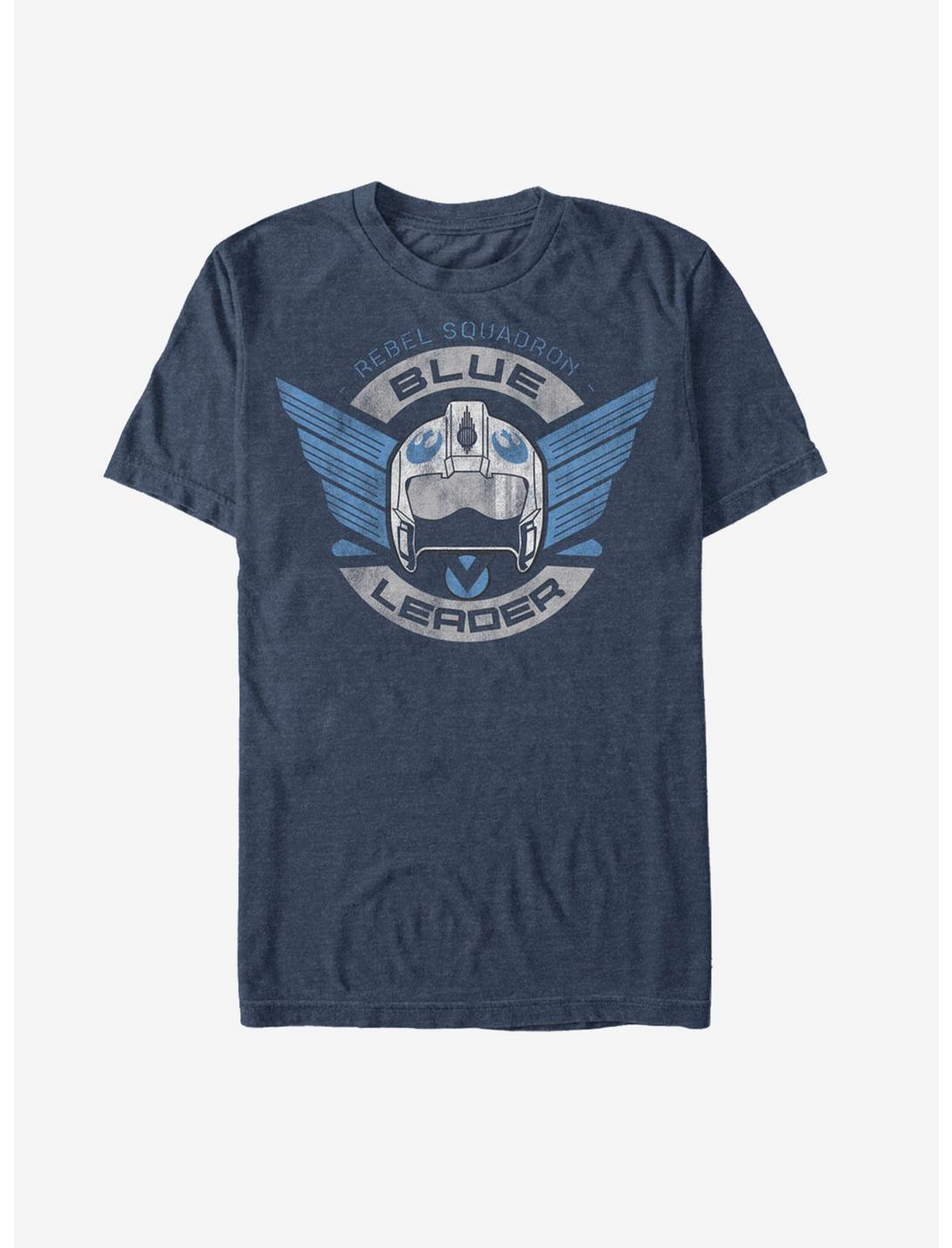 Star Wars Rebel Squadron Blue Leader T-Shirt, NAVY HTR, hi-res
