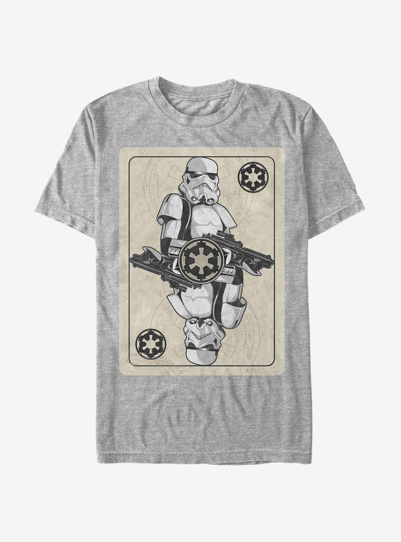 Star Wars Stormtrooper Playing Card T-Shirt, ATH HTR, hi-res