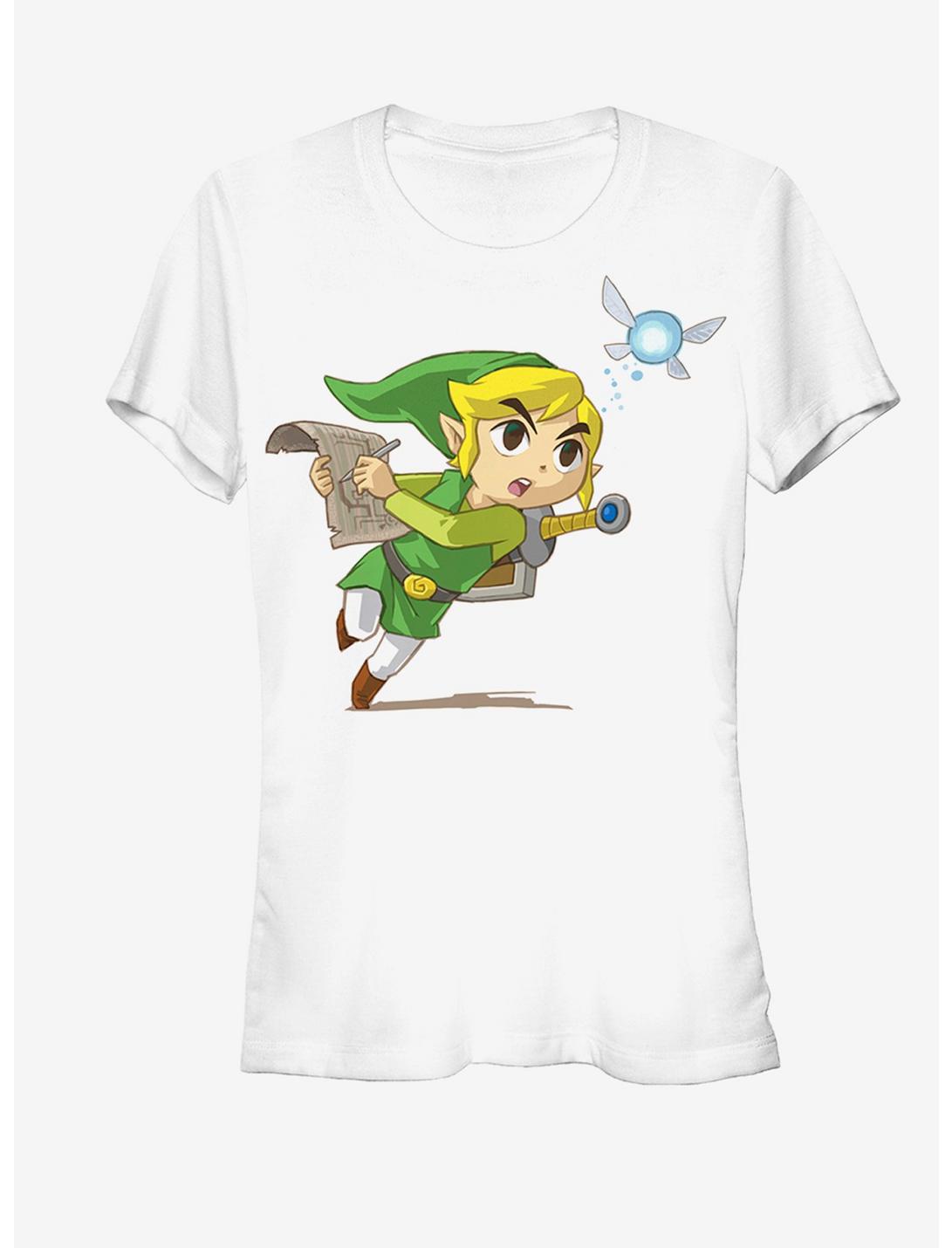 Nintendo Legend of Zelda Link and Navi Girls T-Shirt, WHITE, hi-res