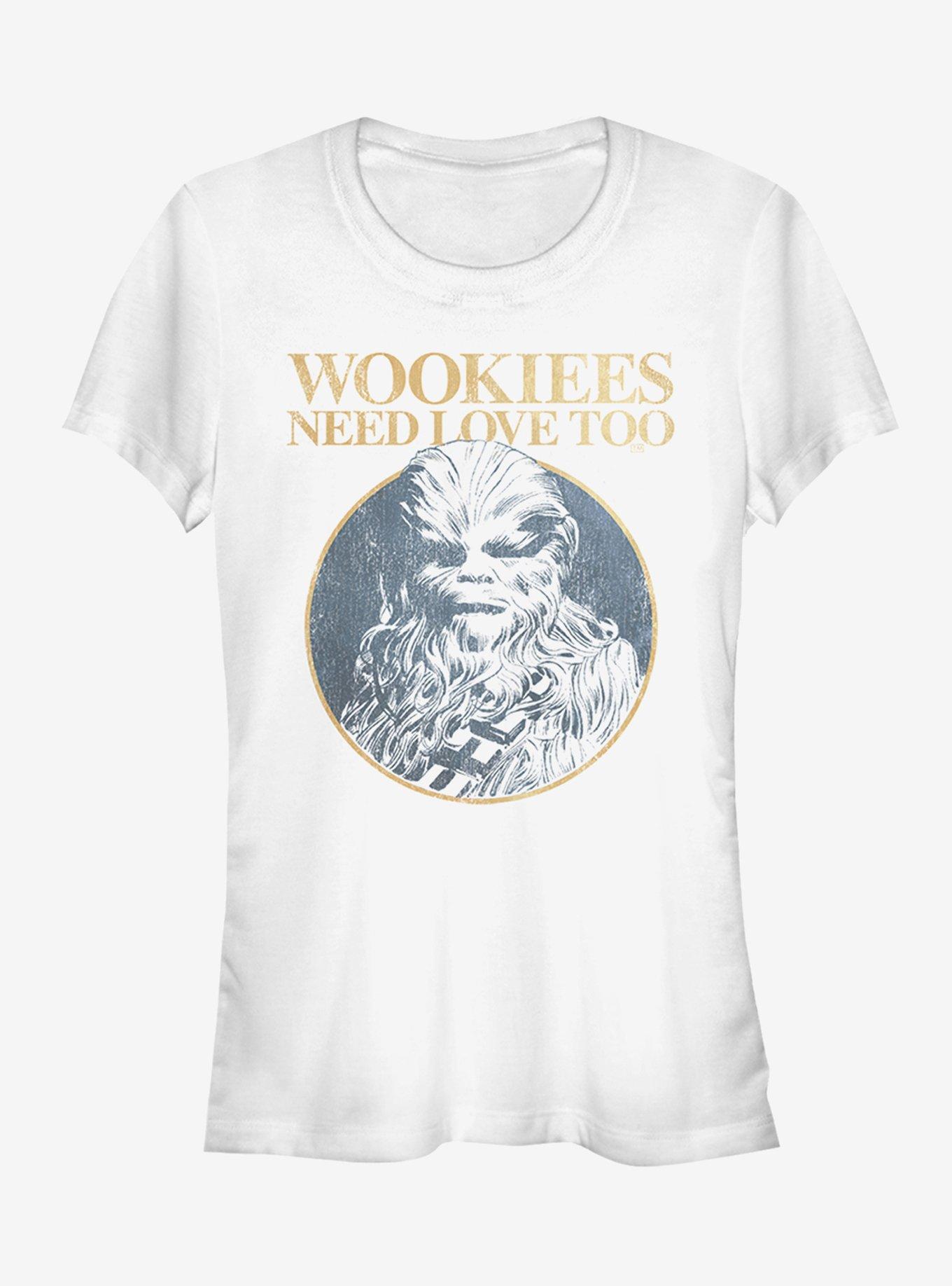 Star Wars Valentine's Day Wookiees Need Love Too Girls T-Shirt, WHITE, hi-res