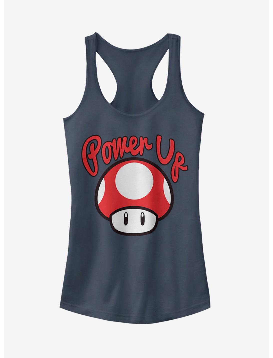 Nintendo Power Up Mushroom Girls T-Shirt, INDIGO, hi-res