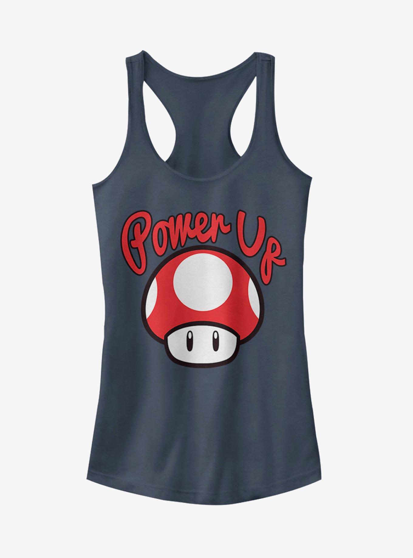 Nintendo Power Up Mushroom Girls T-Shirt, INDIGO, hi-res