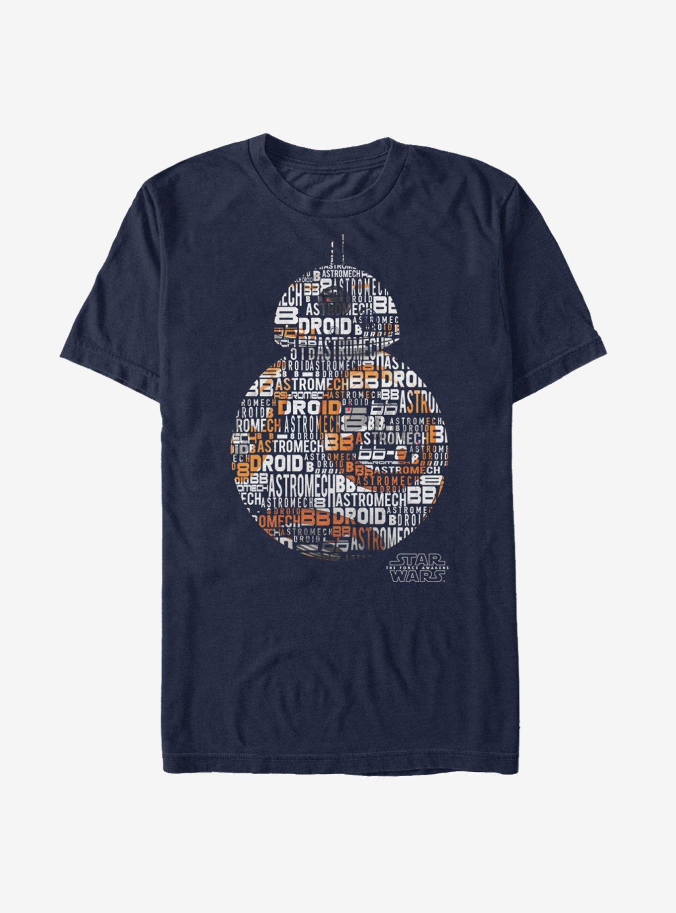 Star Wars BB-8 Text T-Shirt