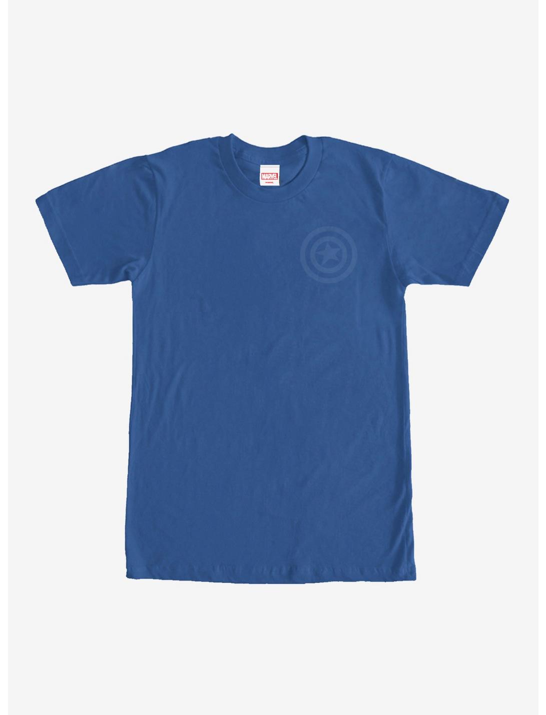 Marvel Captain America Shield Badge T-Shirt, ROYAL, hi-res