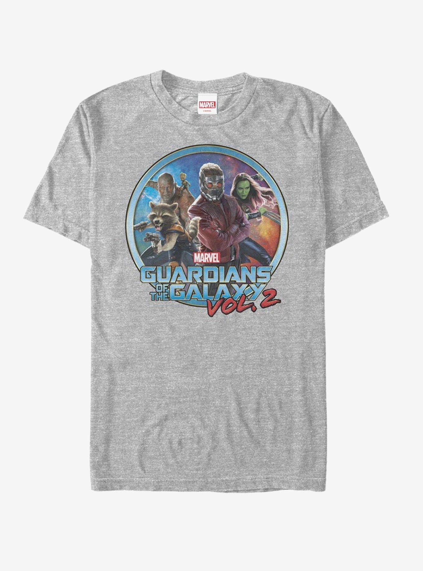 Marvel Guardians of Galaxy Vol. 2 Team Circle  T-Shirt, ATH HTR, hi-res