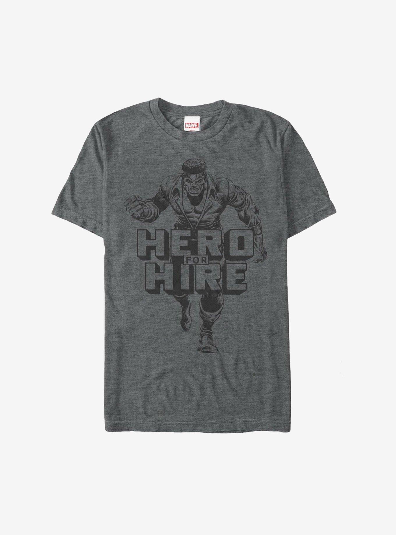 Marvel Luke Cage Grayscale T-Shirt, CHAR HTR, hi-res